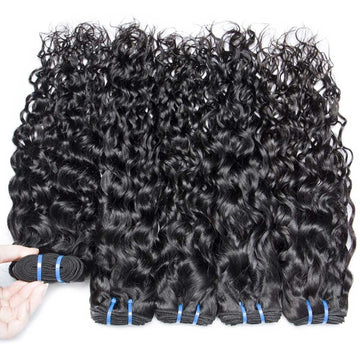 Beaudiva Brazilian Virgin Human Hair Water Wave 4 Bundles Deal